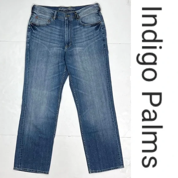 Indigo Palms Men’s Classic Fit Jeans - Picture 8 of 8